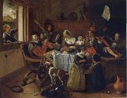 Jan Steen The Merry family painting